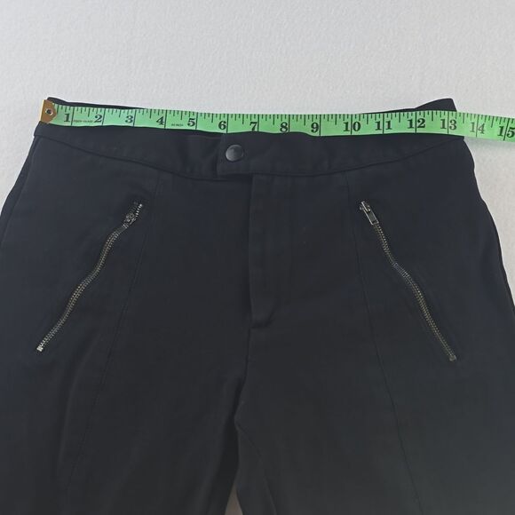 J. Crew Pixie Pants Black Skinny Ponte Knit Leggings Zip Pocket B3985 Size‎ 4 - Picture 8 of 12